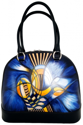 ručně malovaná kožená kabelka - Atelier V. s.r.o.